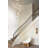 24-Light Gold Chandelier With White Glass Pendants-616026289