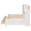 Lit de jour simple en bois avec 3 tiroirs de rangement, tablette supérieure amovible et ports USB / prises-264540529-264540534