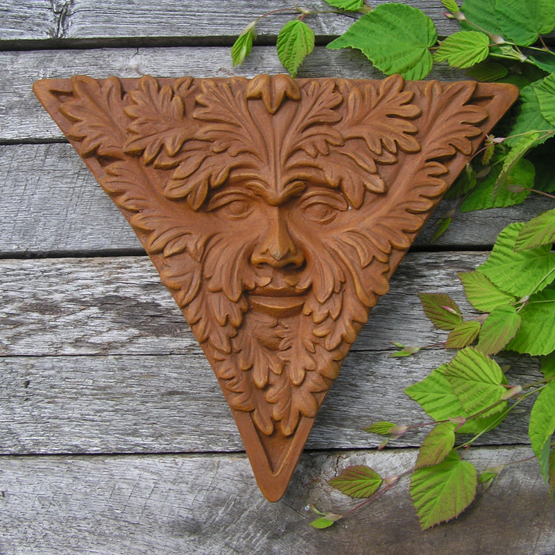 Décoration murale Triangle Greenman, Terra Cotta