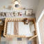 Lit sur pied avec clôture haute avec porte, profil bas et conception sans sommier-1167251532-1167251521