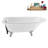 62" Streamline Clawfoot Tub,Tray,Drain, Clawfeet-101628984-102218230
