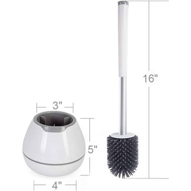 Indecor Home Ceramic Toilet Brush And Holder & Reviews