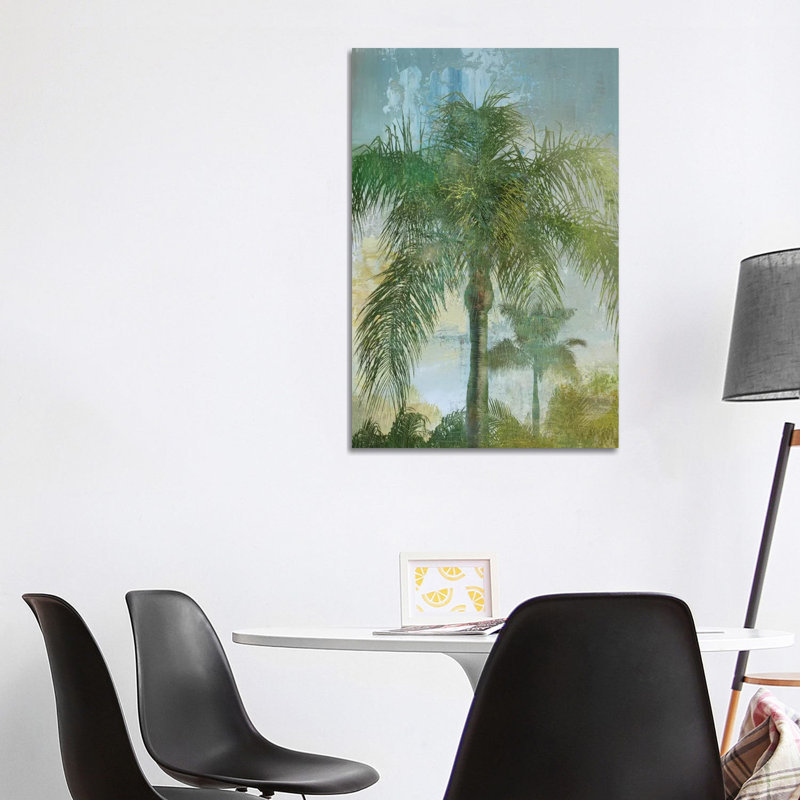 Contemporary Palm 1 Piece Wrapped Canvas Painting, 101.6 cm H x 66.04 cm W x 1.91 cm D