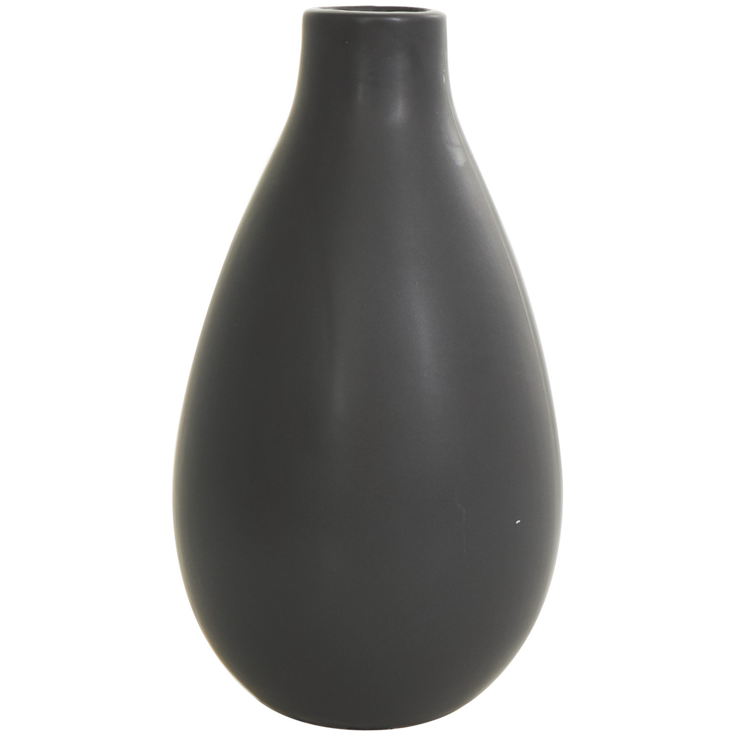 Mable 3 Piece Ceramic Table Vase Set, Black