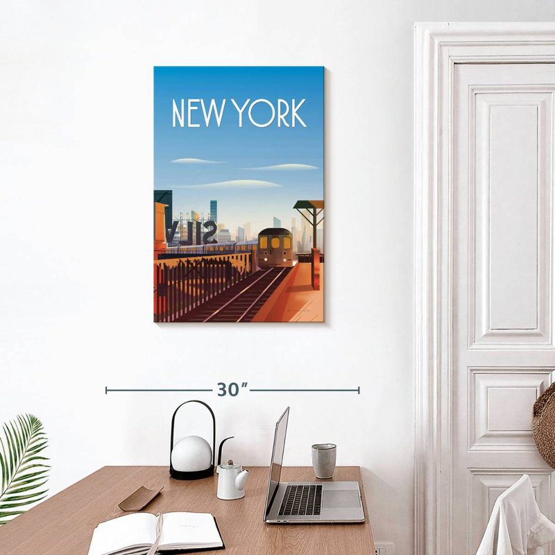 Train Aime New York, H 30 po x l 20 po