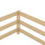 Lit pleine grandeur pour lit en bois de pin, garde-corps de clôture, chêne naturel, stable et confortable avec - Assemblage facile, multifonction, couleur chêne, L 77 po x l 58,1 po H 15,7 po-129628487-129628489