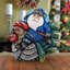Masterpiece Woodcarved Rooster Traveler Santa Figurine