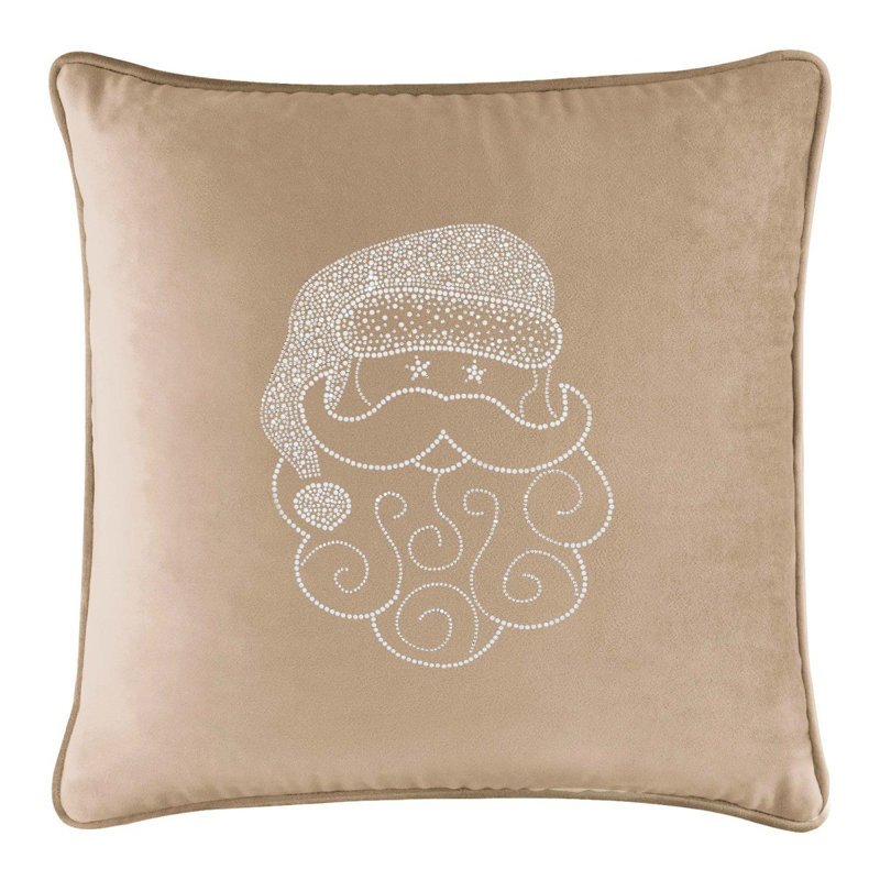 Coussin Sparkles Home Conception de Noël des Fêtes | Insertion de plumes | Lavable à la machine, Carré 20 po