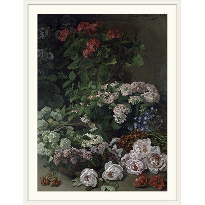 «Spring Flowers, 1864» par Claude Monet, reproduction d'art