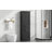 Tall Bathroom Storage Cabinet, Freestanding Storage Cabinet With Two Different Size Drawers And Adjustable Shelf, MDF Board With Painted Finish, Black-665700527