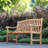 Cynthia Solid Wood Teak Outdoor Bench