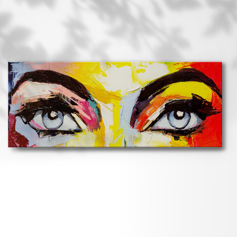 Pop couleur yeux iv, H 8 po x l 20 po x P 1,5 po