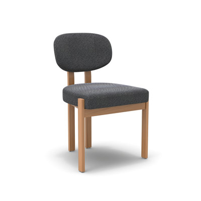 Solid Wood Dining Chairs Set, Modern Farmhouse Fabric Upholstered Dining Room Chair Kitchen Chairs Wood Leg Accent Chairs for Dining Room, Living Room, Bedroom (Only Chairs)