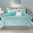 Raina Metallic Printed Comforter Set-10070221-10070211