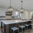 4-Light Black Farmhouse Chandelier Rustic Orb Geometric Pendant Light Fixtures Adjustable Height Ceiling Light