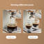 Machine à espresso compacte semi-automatique pour la maison, extraction à chaud et à froid, mousseur à lait vapeur, tout-en-un