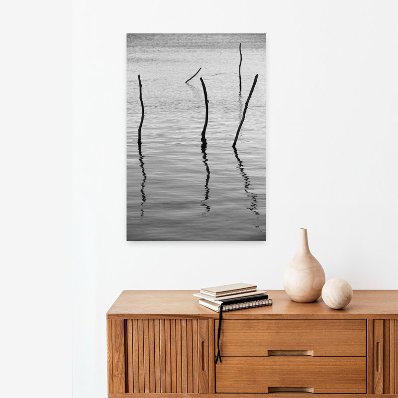 Art contemporain, paysage contemporain minimaliste abstrait, art naturel, H 24 po x l 16 po