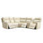 6 pièces, 3 fauteuils inclinables modulaires en cuir inclinables, appui-tête électrique  -110828790-113431157