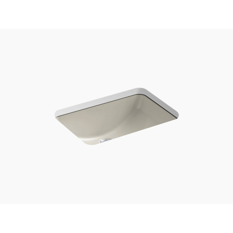 Ladena Vitreous China Rectangular Undermount Bathroom Sink, Sandbar