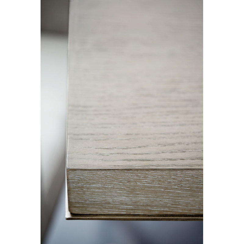 Linea Solid Wood Dining Table, Gray