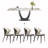 6 - Person Pedestal Dining Set-113110695-98456787