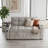 Modern 65" Velvet Pull-Out Sofa Bed with Side Table-264459445