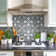 Twenties 8" x 8" Ceramic Patterned Wall and Floor Tile