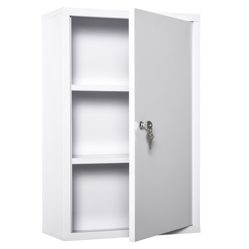 Armoire à pharmacie sans cadre à fixation en surface avec 3 tablettes Kyton