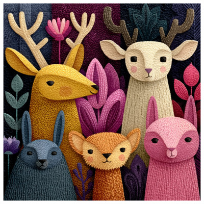 Whimsical Animal Illustration Blankets