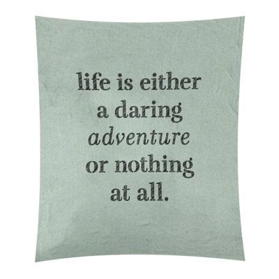 Tapisserie en polyester "life quote" adventure