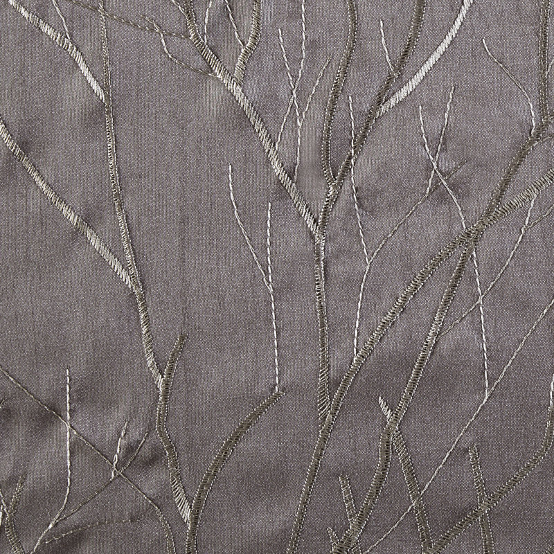 Faux Silk Embroidered Window Valance