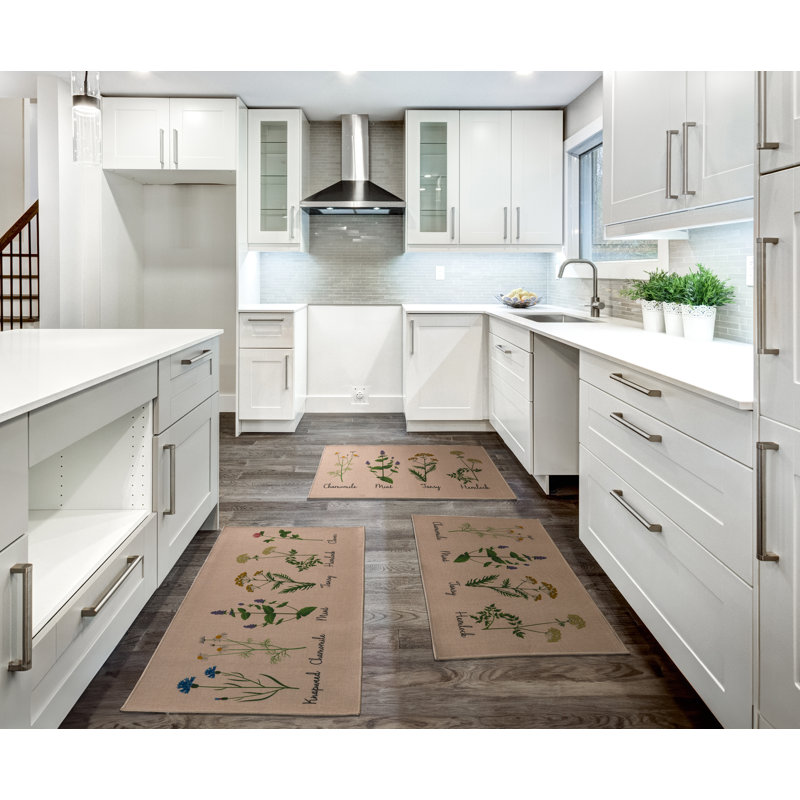 Ensemble de tapis de cuisine Cucina Herbs