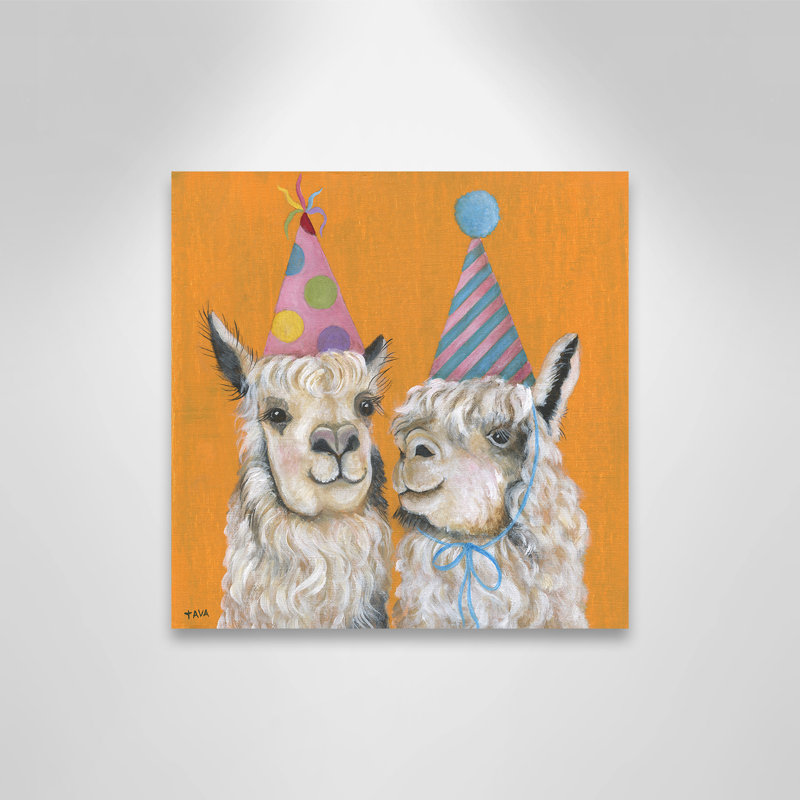 Llama Animals Canvas Art, 12" H x 12" W x 1.5" D