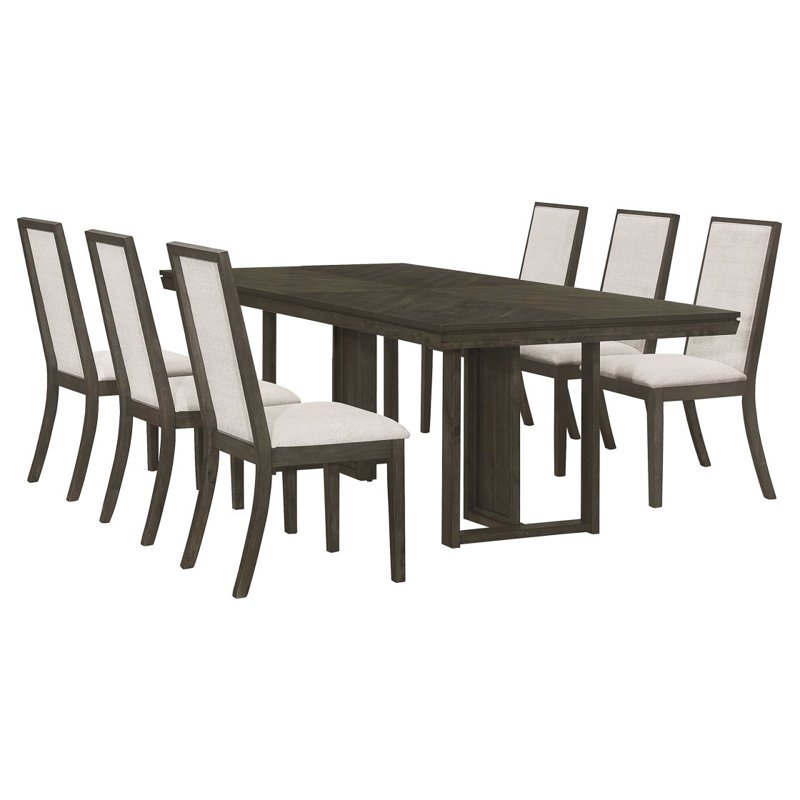 Ensemble de table de salle à manger 7 pièces Glenmoor, 7 pièces : table, 6 chaises