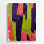 Abstrait couleur champ 45, art mural en métal mauve-1905694503