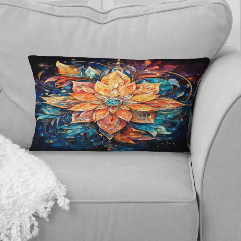 Coussin Spiral Kaleidoscope III - Abstract Spirals