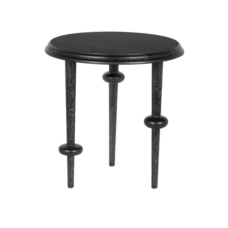 Foster Solid Wood End Table, Black Walnut