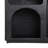 Open Cutout Textured Wood Bookshelf