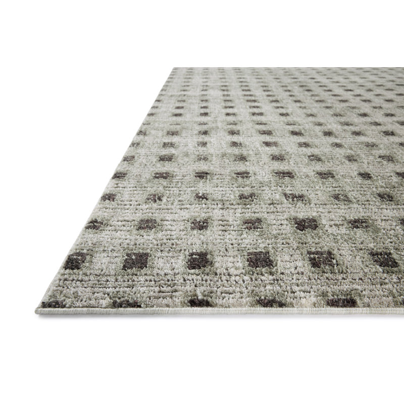 Jeremiah Brent x Loloi Bleecker Silver / Charcoal Area Rug, Runner 2'7" x 10'
