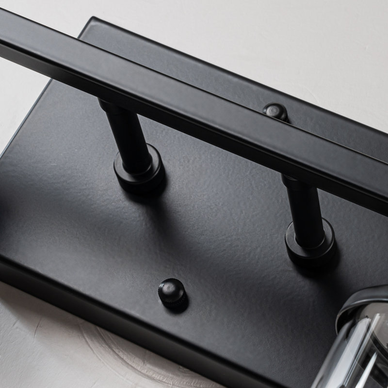 Éclairage pour meuble-lavabo à 2 lumières à intensité variable Addam, Noir