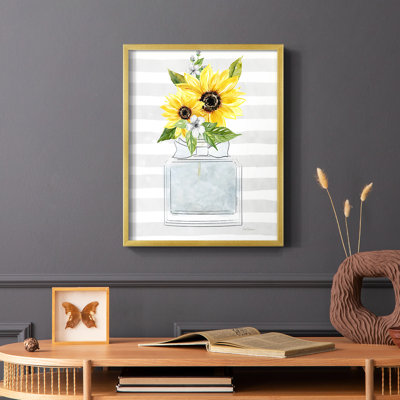 Sunflower Perfume II Framed Print - Solid Wood