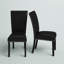 Chaise parsons rembourrée Navi en noir