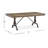 Extendable Rectangular Dining Table With 2 Benches-811010104