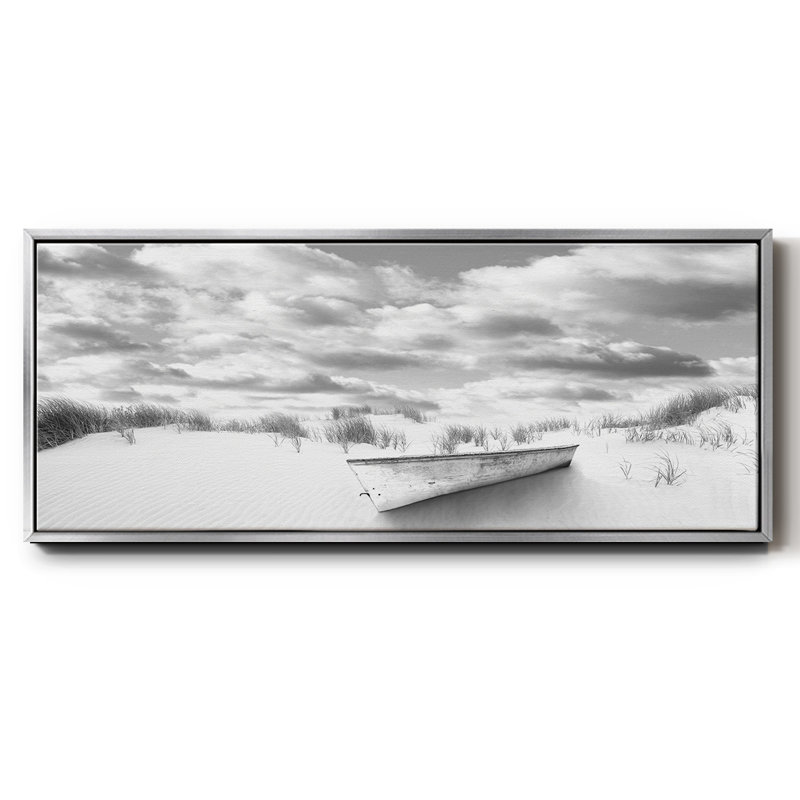 Beach- Framed Canvas, 20" H x 50" W