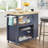 Haysi Solid Wood Top Kitchen Cart-54108875