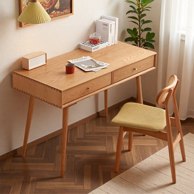 Bureau rectangulaire en cerisier moderne simple