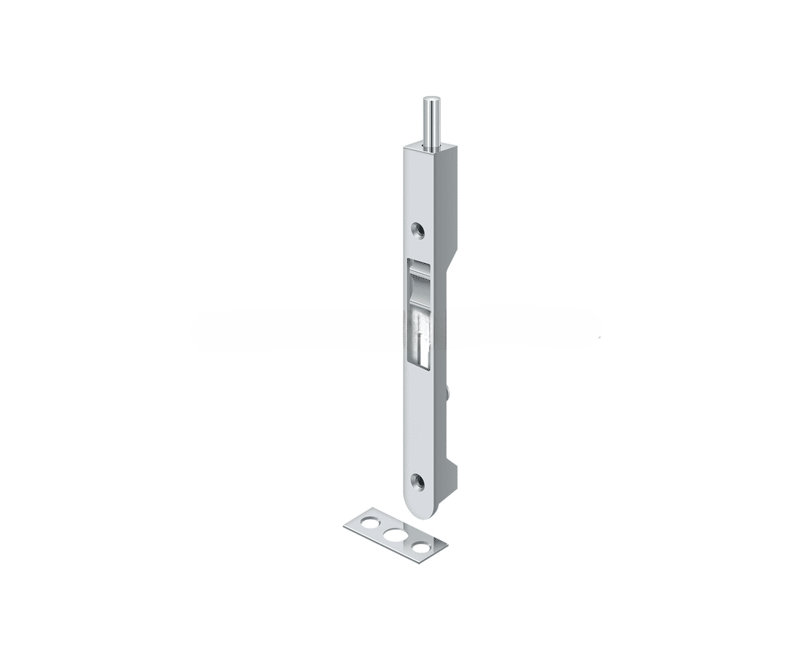Boulon encastré 7 po Deltana 7FBR26; robuste; finition chrome brillant, Chrome brillant