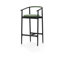 Charlie Upholstered Bar Stool with Solid Wood Frame
