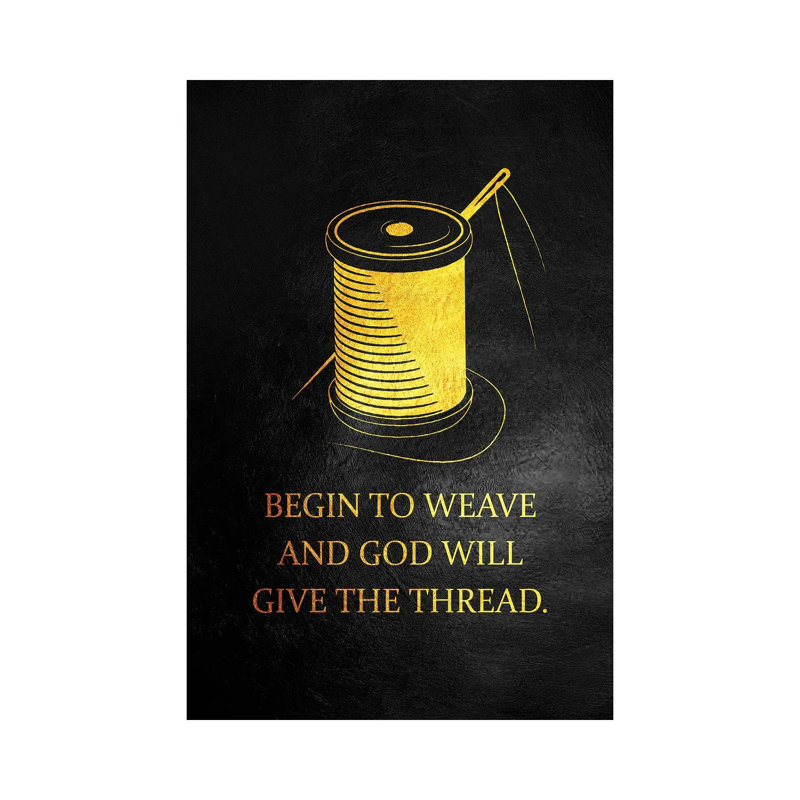 German Proverb by Adrian Baldovino - Wrapped Canvas Print, 66.04 cm H x 45.72 cm W x 3.175 cm D