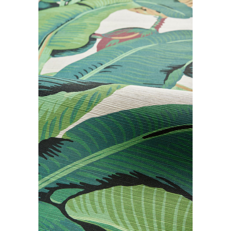 HINSON PALM GRASSCLOTH TRIMMED